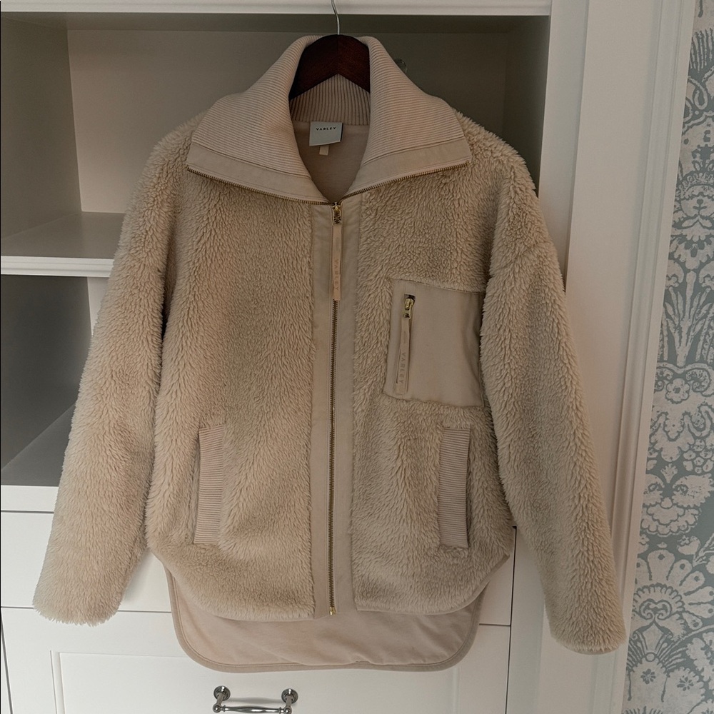 Varley Myla Fleece Jacket Sand